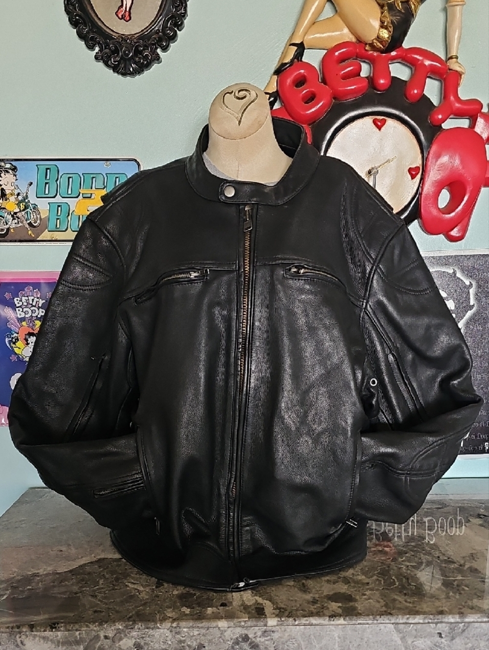 First Classics XXL Leather Moto Jacket - Zip Out Liner - Authentic Riding Gear
